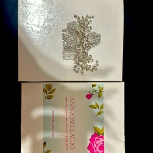 Anna Bellagio wedding hair comb. Heirloom.